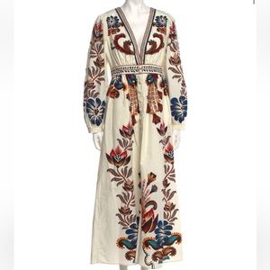 Farm Rio Printed Long Dress Size Small